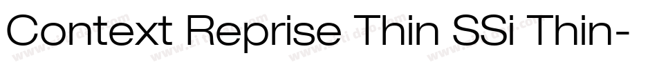 Context Reprise Thin SSi Thin字体转换
